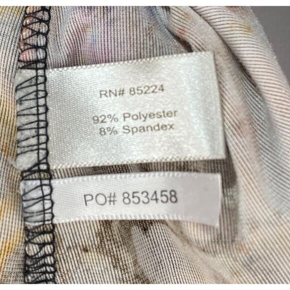 Boston Proper Womens Medium Y2K Boho Multicolor Animal Print Ruched Velvet Top - Picture 3 of 4